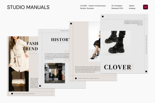 a1 CLOVER - Fashion And Boutique Booklet Template