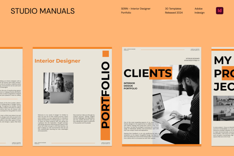 SERIN - Interior Designer Portfolio Templates for Social Media