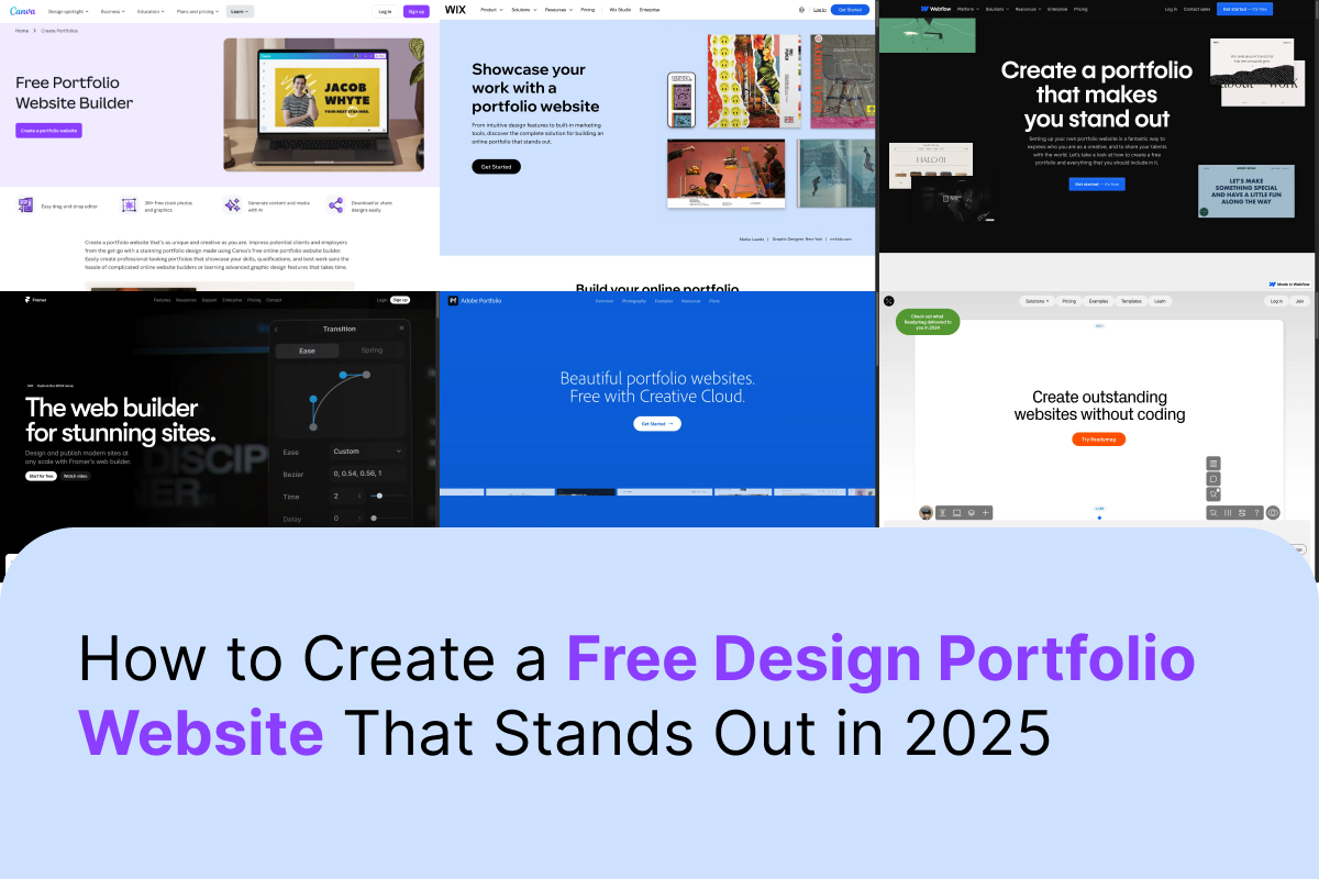 Featured - How to Create a Free Design Portfolio Website That Stands Out in 2025