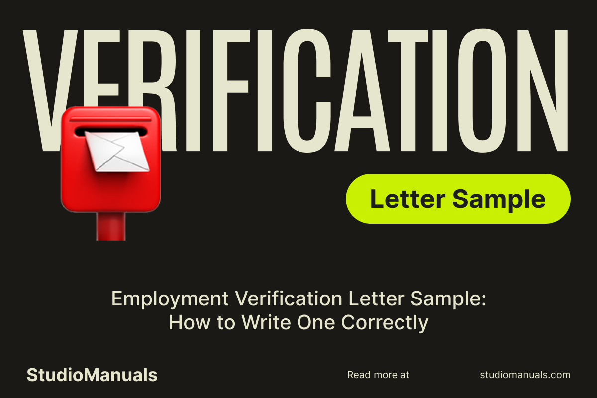 Employment Verification Letter Sample_ How to Write One Correctly