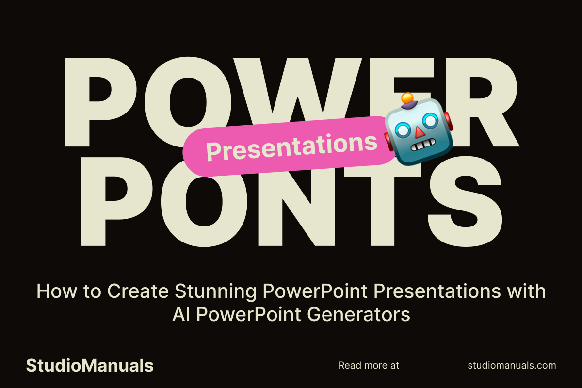 How to Create Stunning PowerPoint Presentations with AI PowerPoint Generators