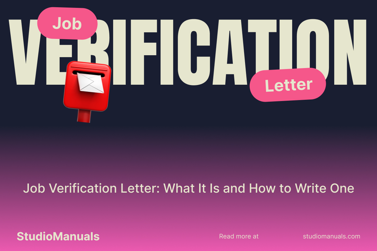 Job Verification Letter_ What It Is and How to Write One