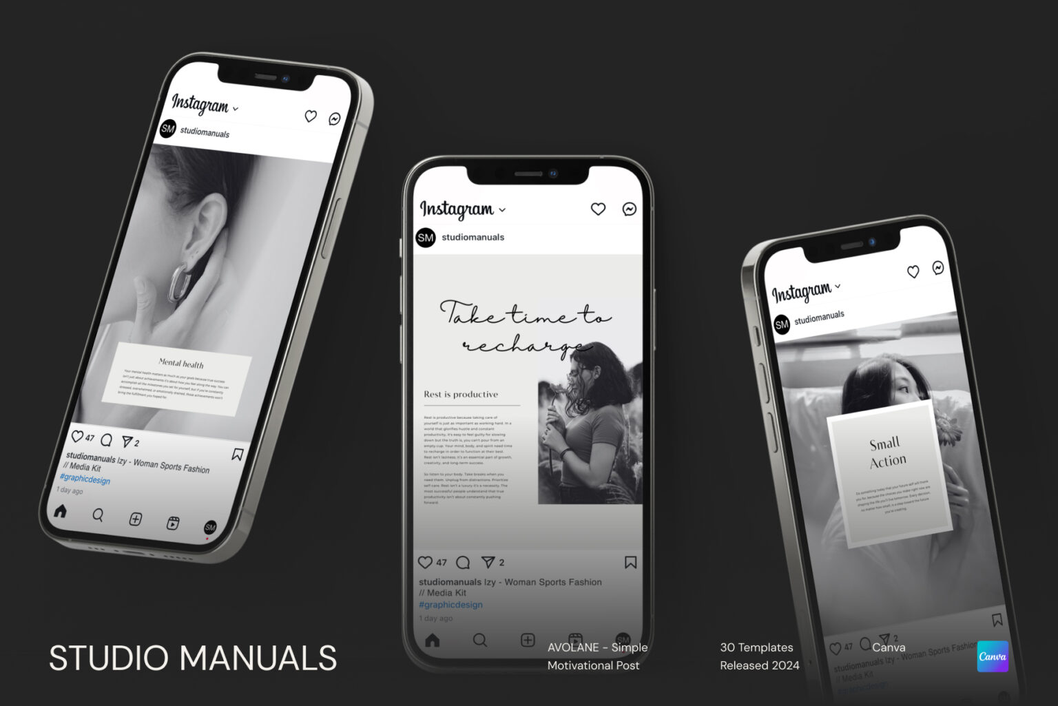 AVOLANE - Simple Motivational Post Templates for Social Media