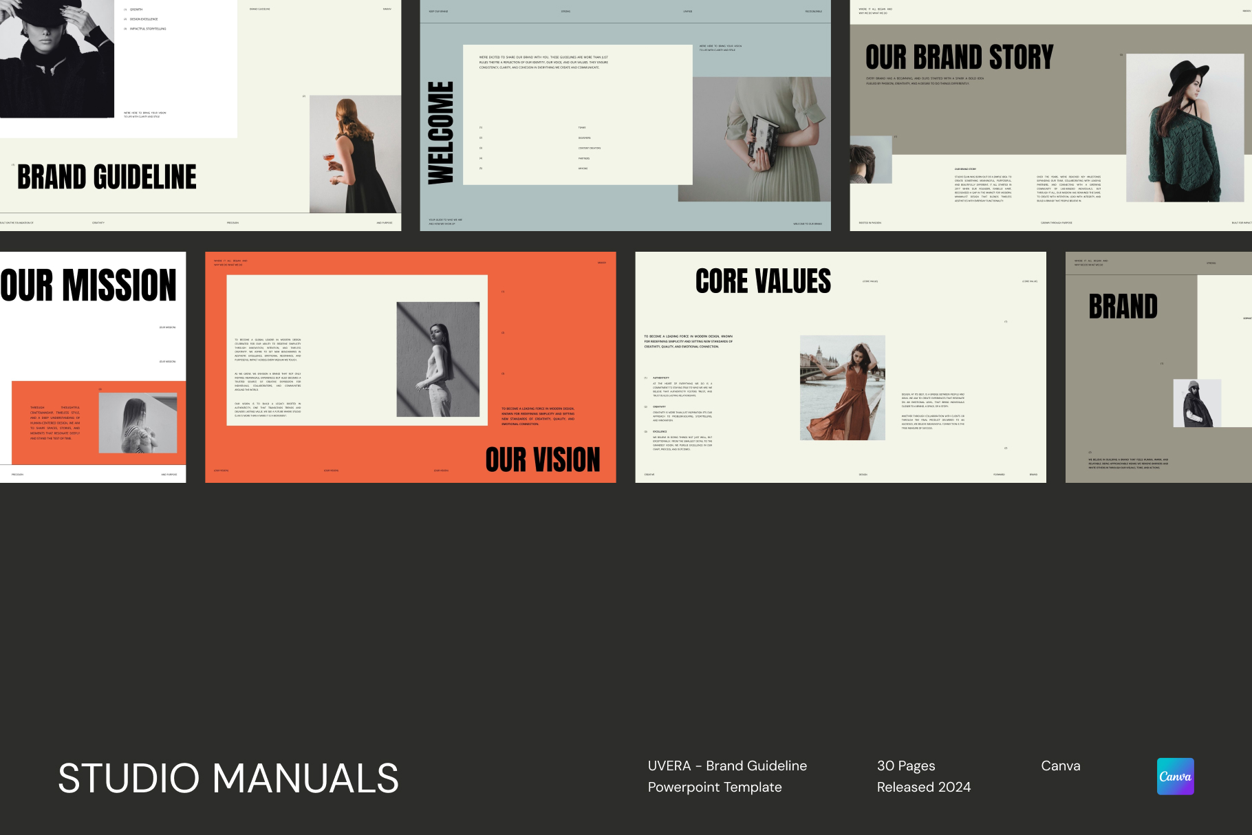 a1 UVERA - Brand Guideline Powerpoint Template