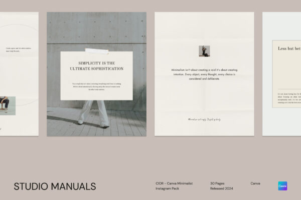 a1 CIOR - Canva Minimalist Instagram Pack