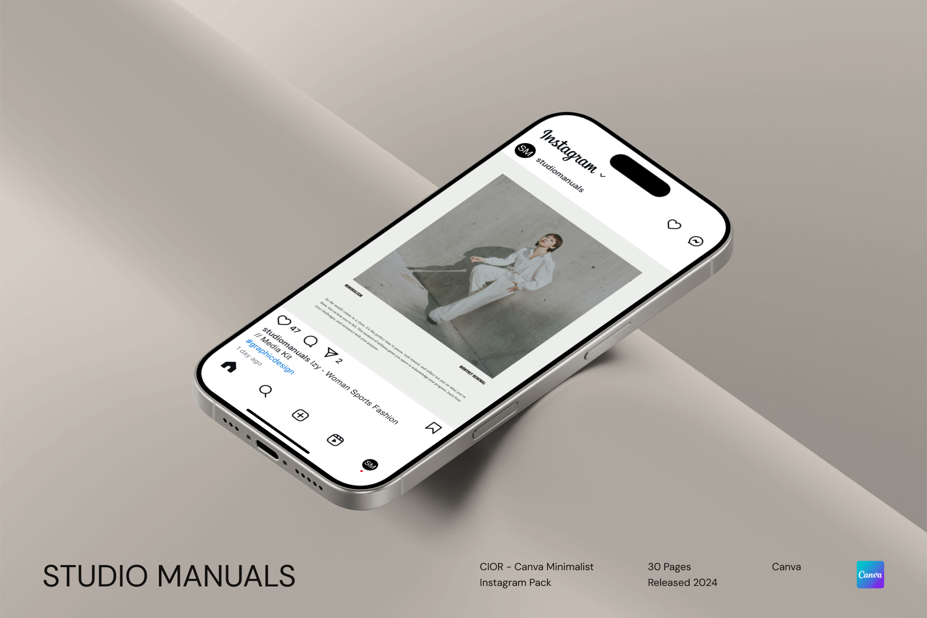 CIOR – Canva Minimalist Instagram Pack Template