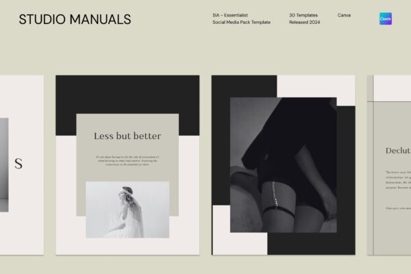 a1 SIA - Essentialist Social Media Pack Template
