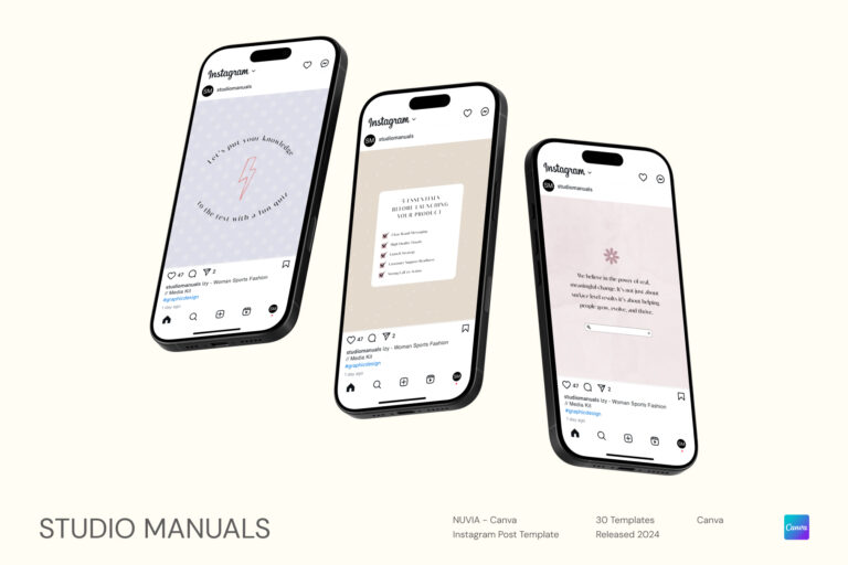 NUVIA Canva Instagram Post Template For Creatives nuvia-canva-instagram-post-template-for-creatives