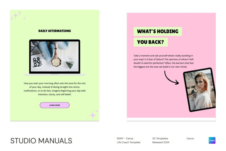 REMY – Canva Life Coach Template for Social Media Posts