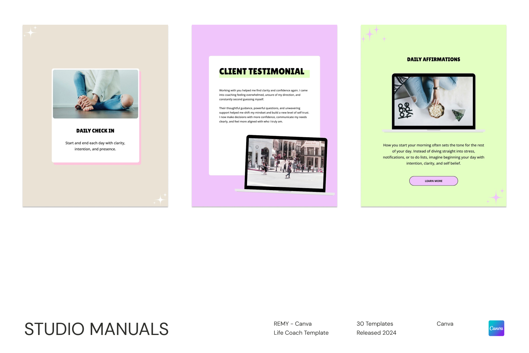 REMY – Canva Life Coach Template for Social Media Posts
